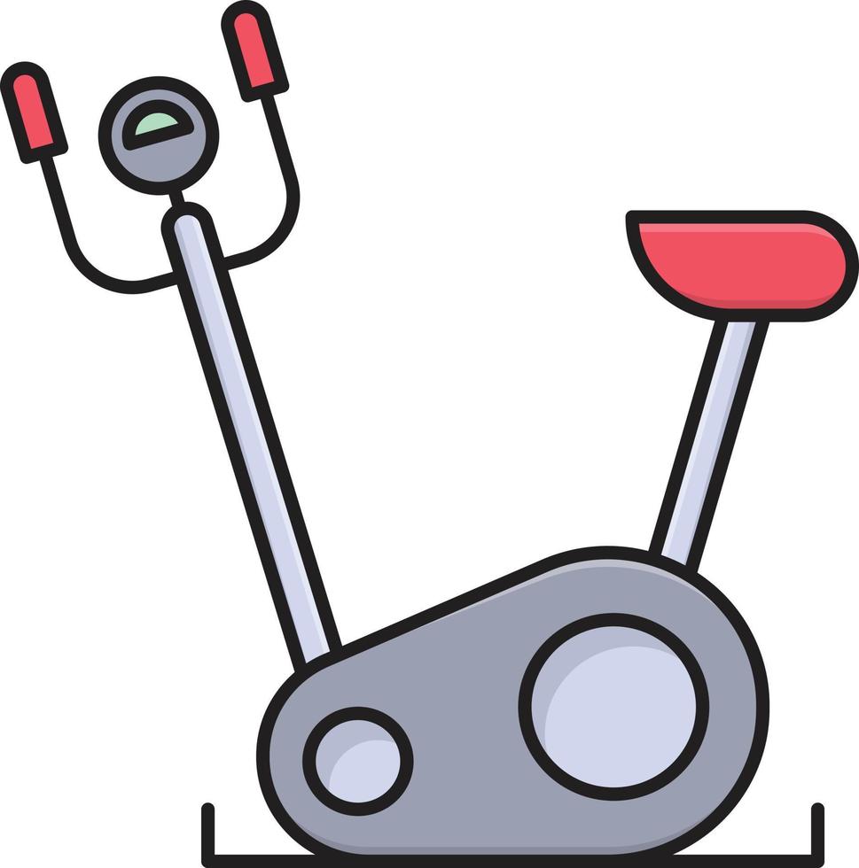 ilustración de vector de máquina de ejercicio en un fondo. símbolos de calidad premium. iconos vectoriales para concepto y diseño gráfico.