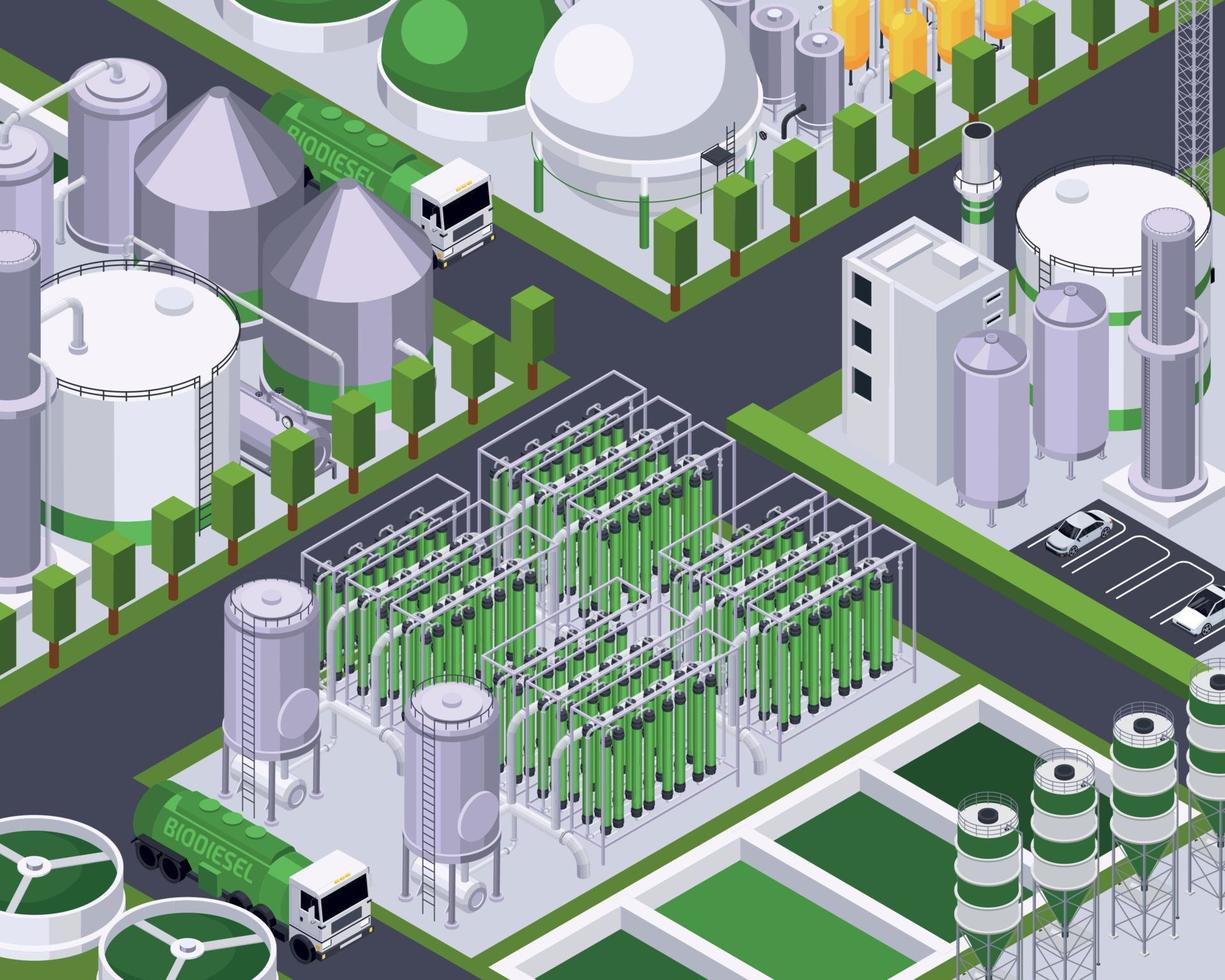 Bio Production Plant Composition vector