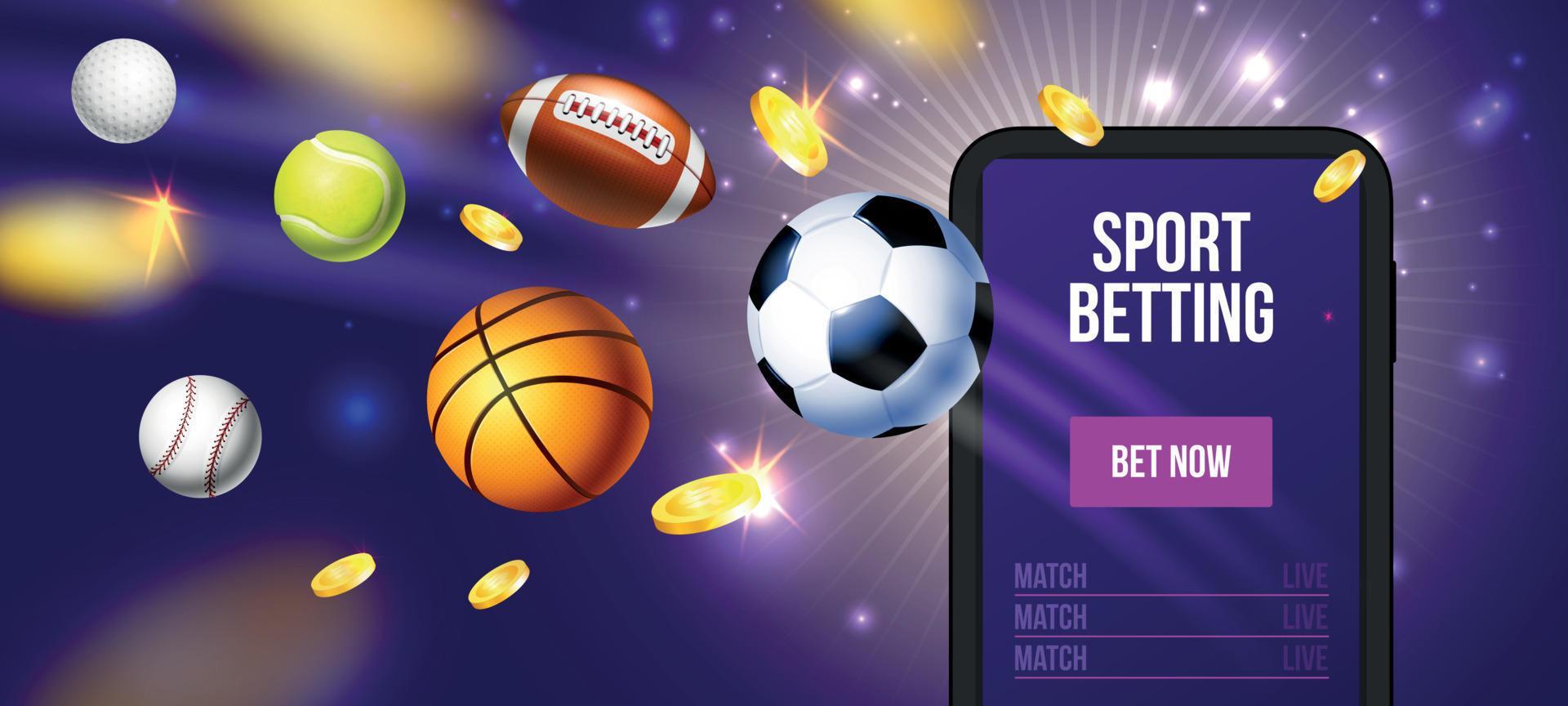 Realistic Sports Betting Poster 13440094 Vector Art at Vecteezy
