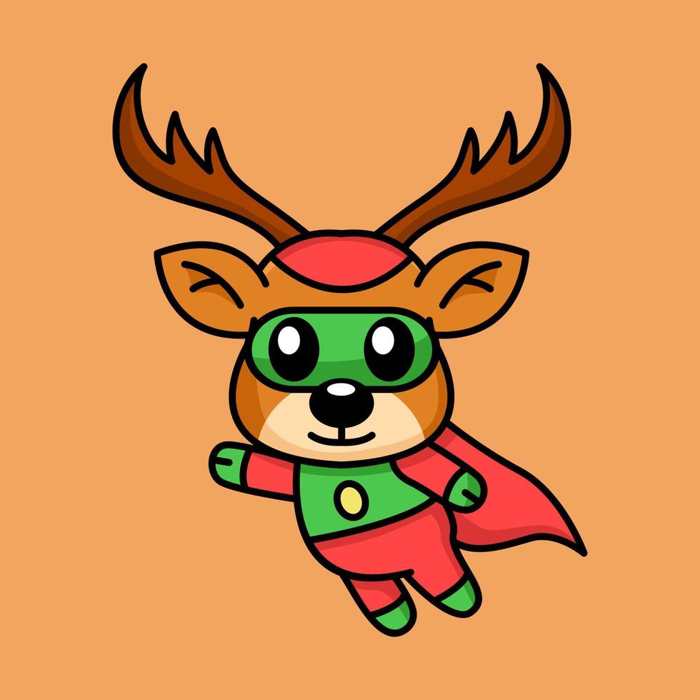 Vector illustration of a cute and adorable deer