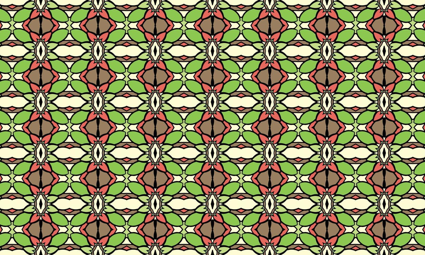 Seamless repeated pattern design. Women's long dress pattern design, vector vintage art illustration