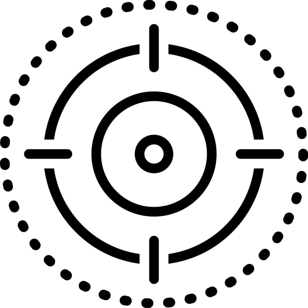 line icon for scope vector