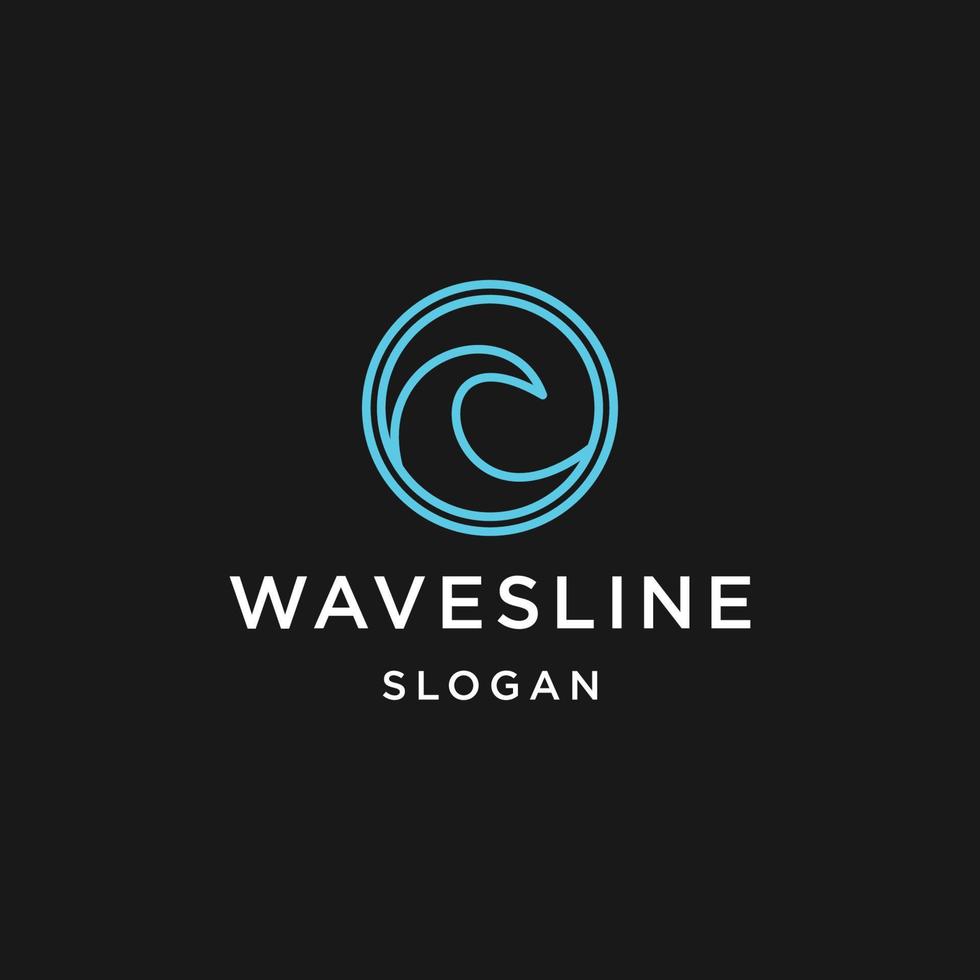 Waves logo template vector illustration design