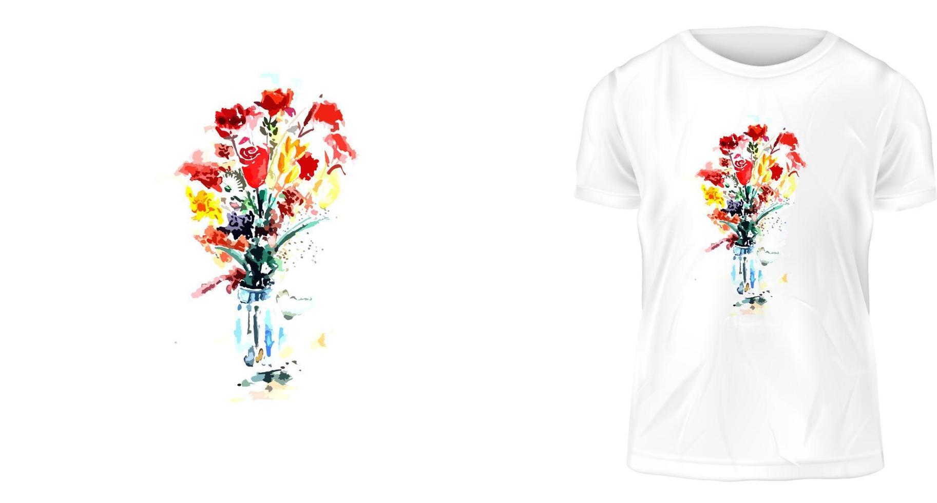 t shirt design concept, painting work vector