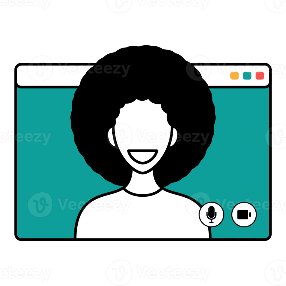 online video call illustration png