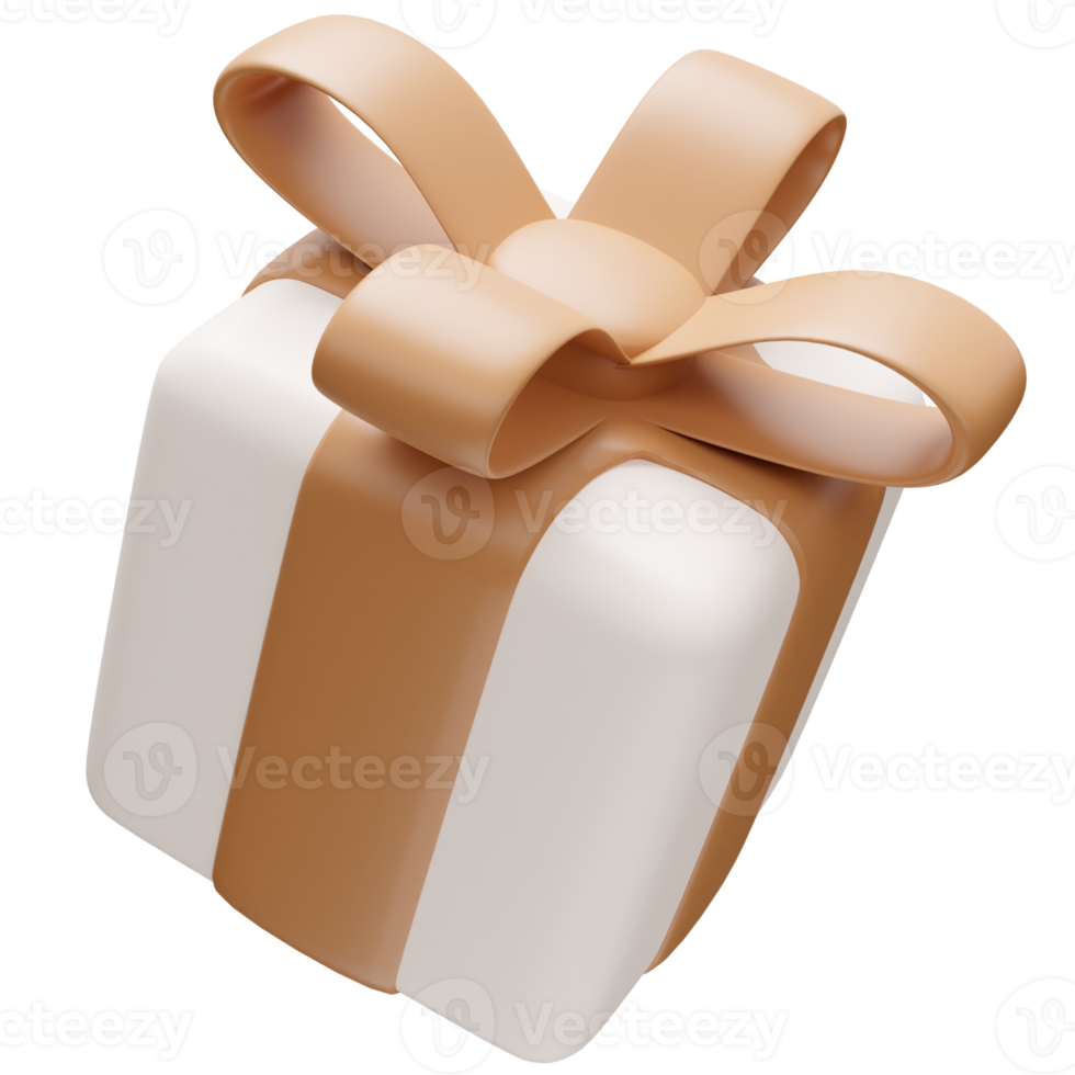 realistic white and gold 3d render gift boxes isolated png