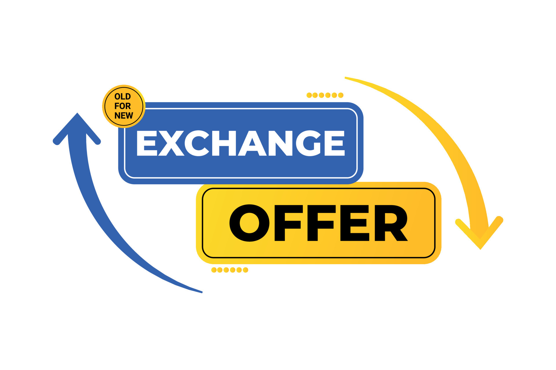 exchange offer vector design for business promotion 13441159 Vector Art