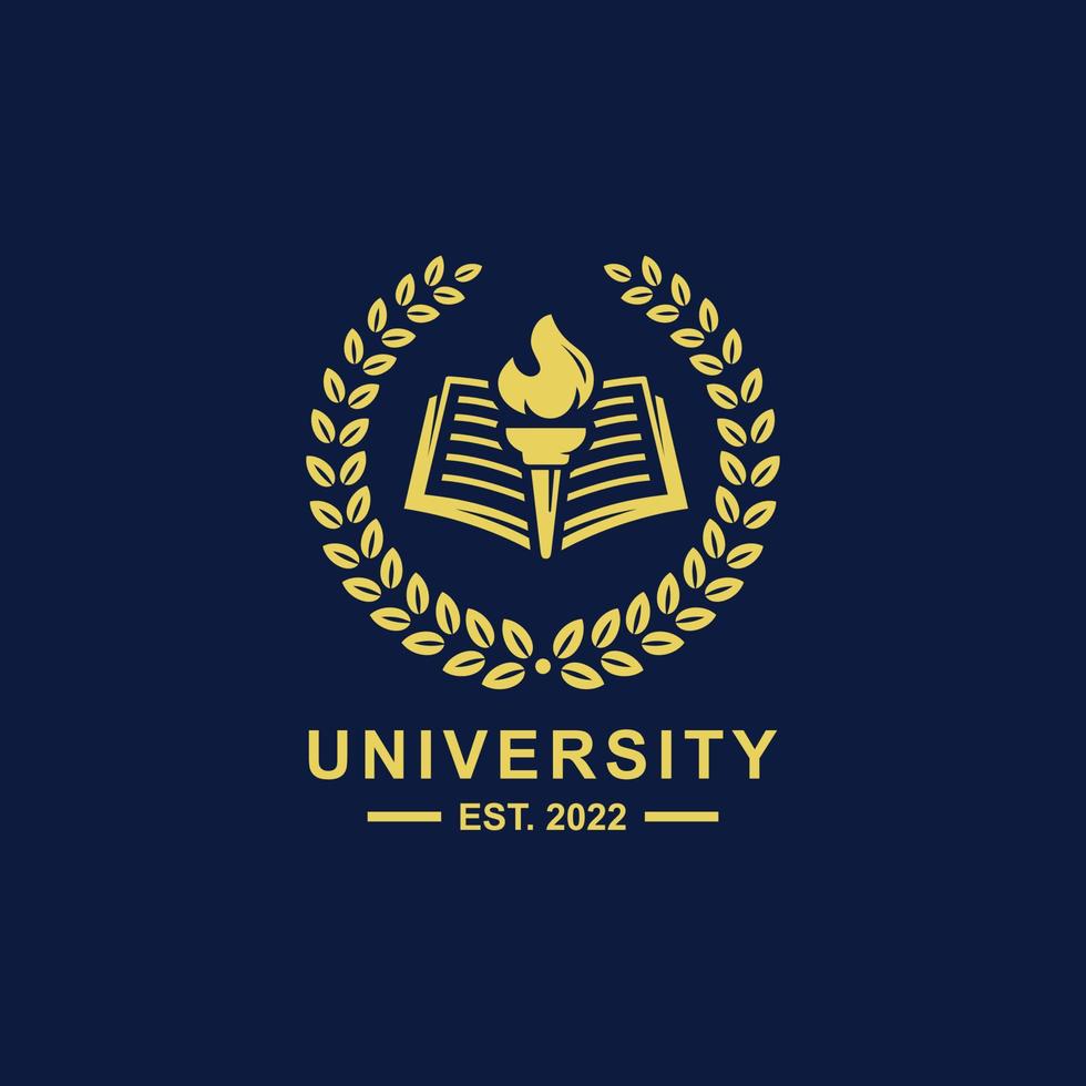 School emblem logo design vector illustration. Education logo ...