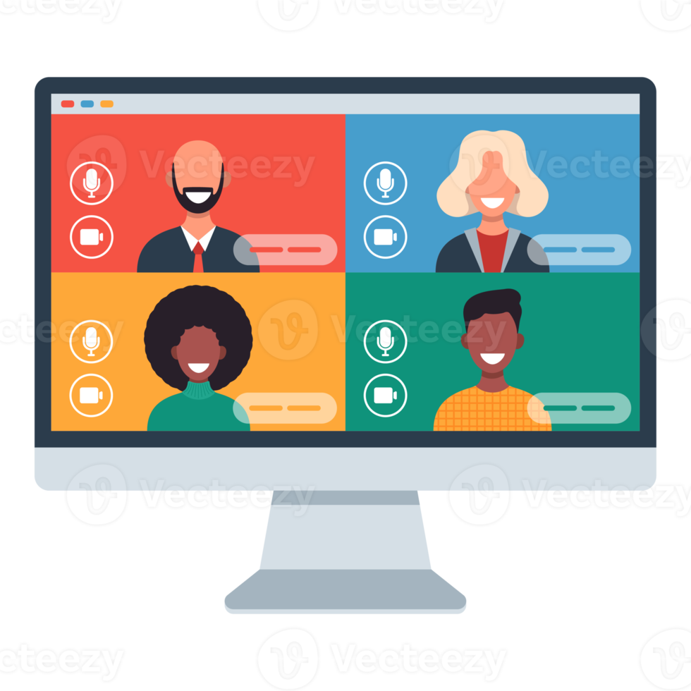 online video call illustration png