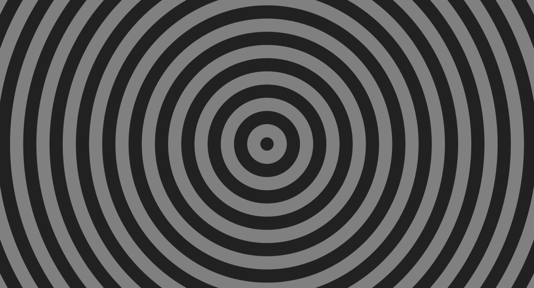 Black and gray Concentric circles background. Vector illustration
