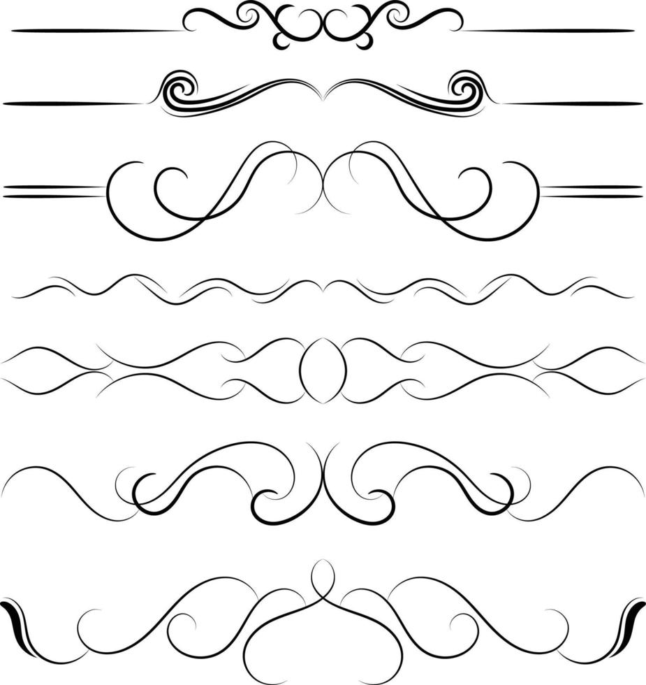 Dividing Line Border Design vector