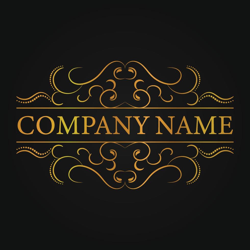 Luxury Ornamental Divider For Company Name vector