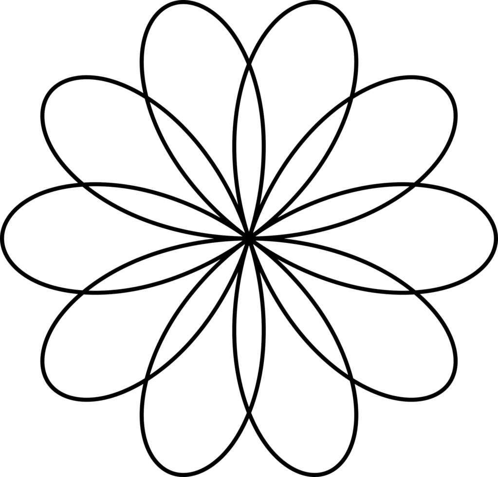 Spirograph illustration shape png