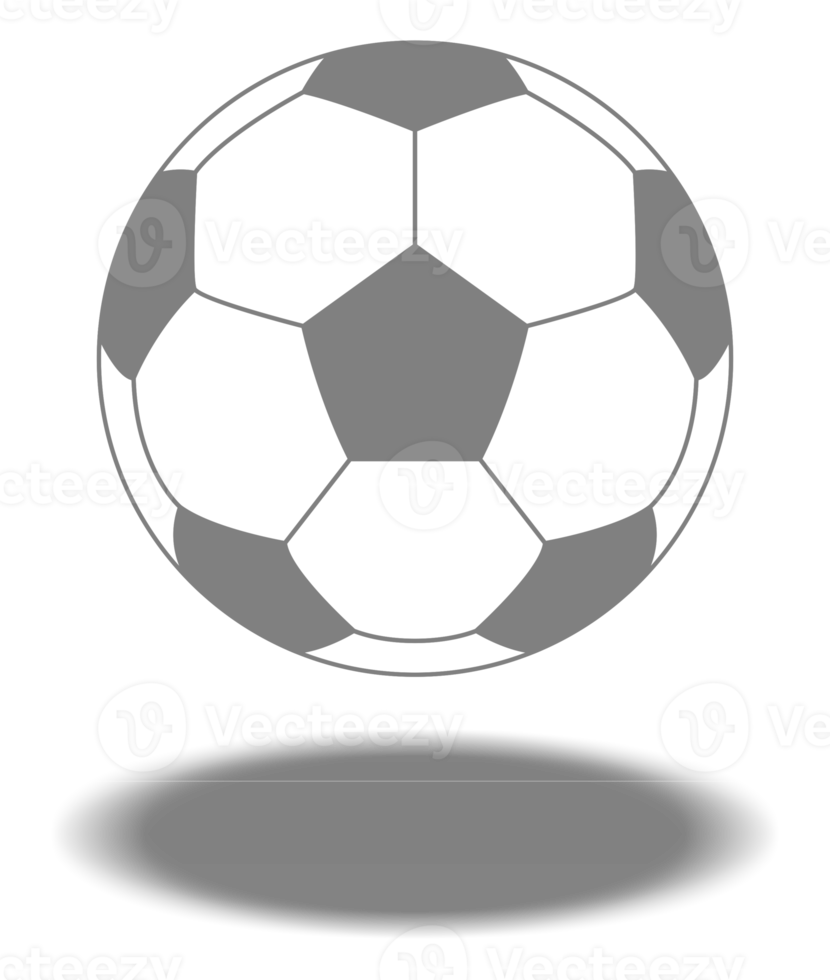 symbole d'icône de ballon de football ou de ballon de football pour l'illustration d'art, le logo, le site Web, les applications, le pictogramme, les actualités, l'infographie ou l'élément de conception graphique. formatpng png