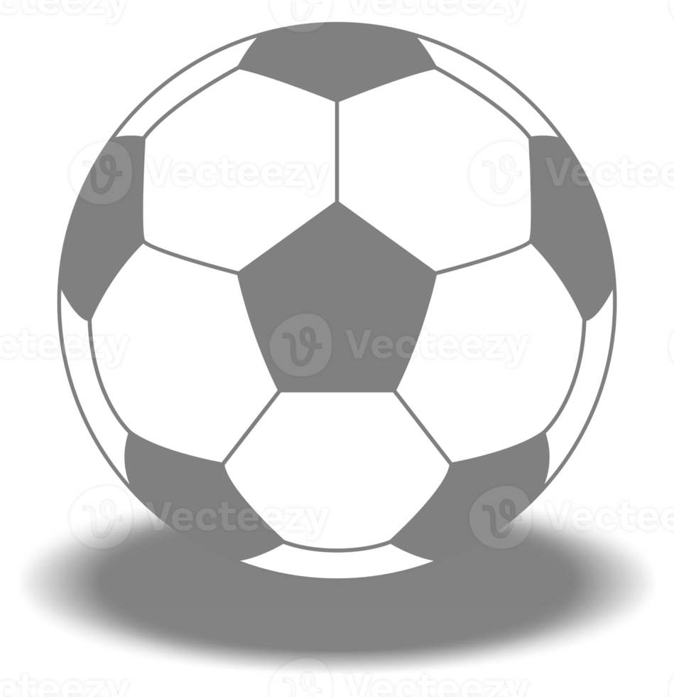 voet bal of voetbal bal icoon symbool voor kunst illustratie, logo, website, appjes, pictogram, nieuws, infographic of grafisch ontwerp element. formaat PNG