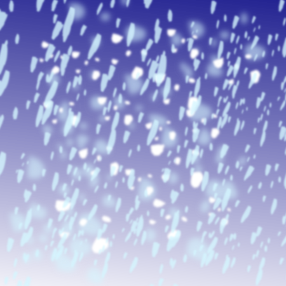 chute de neige fond transparent png