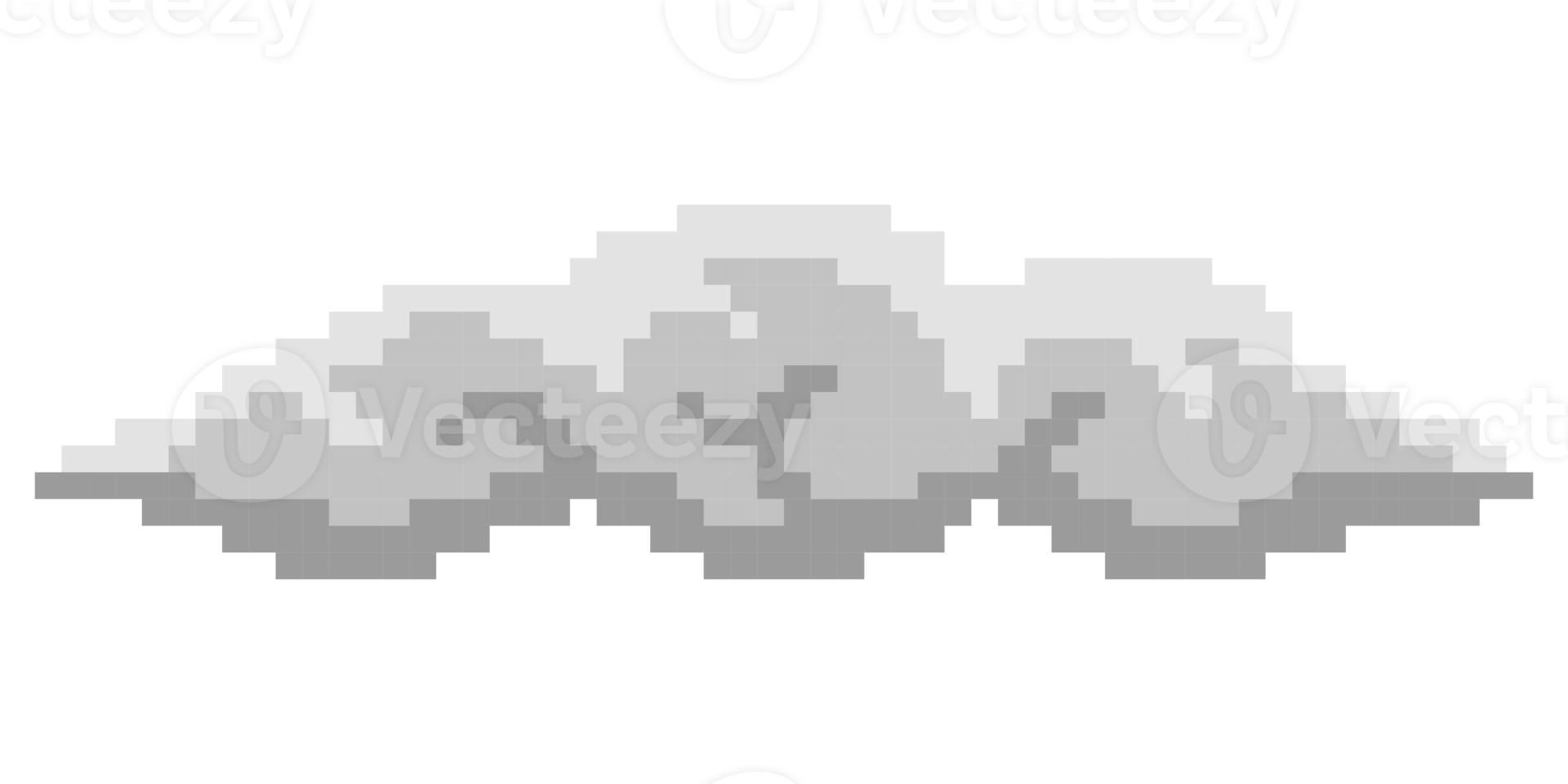 Illustration des Pixelwolkensymbols png