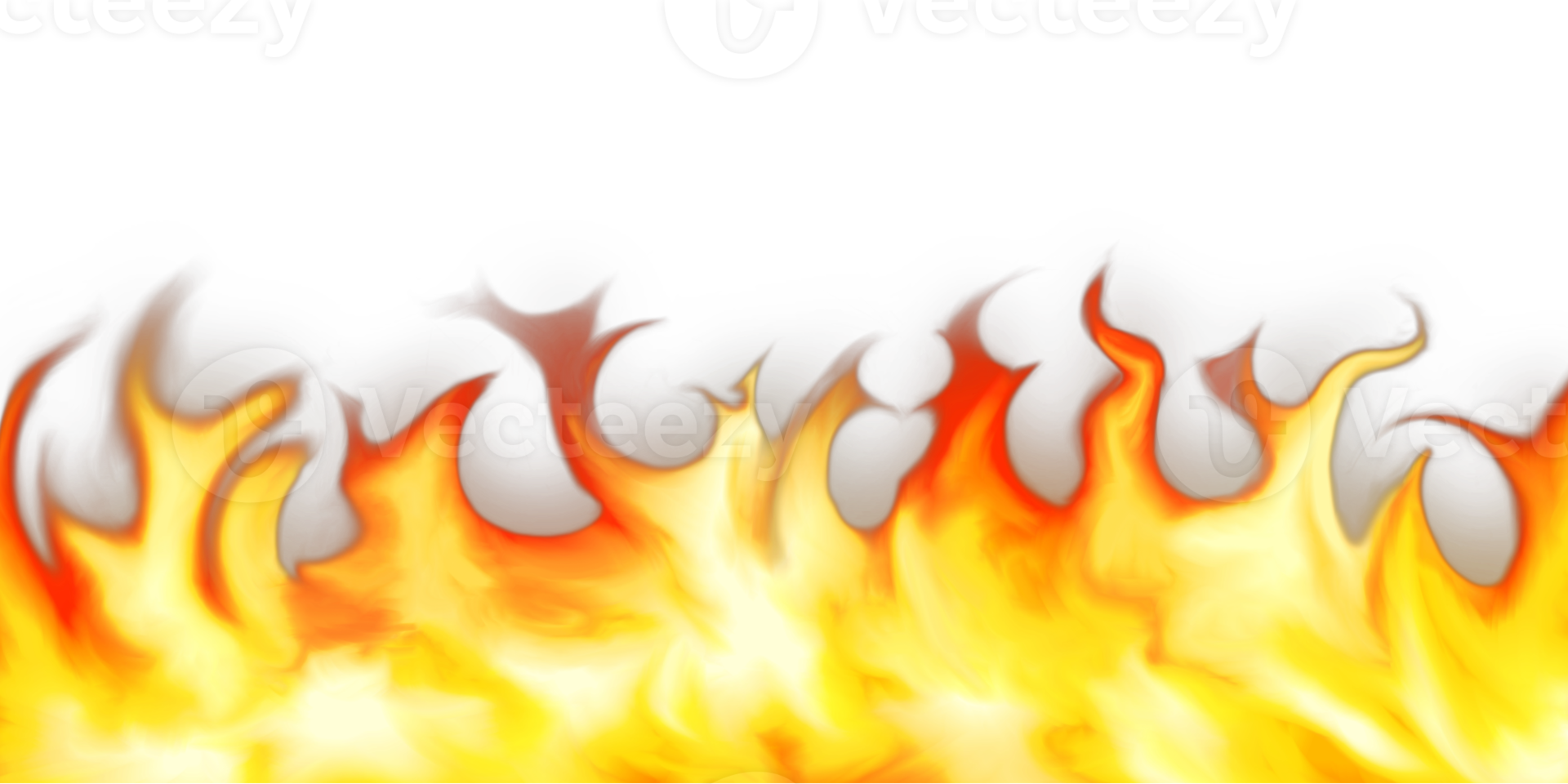 Illustration of burning fire flame png