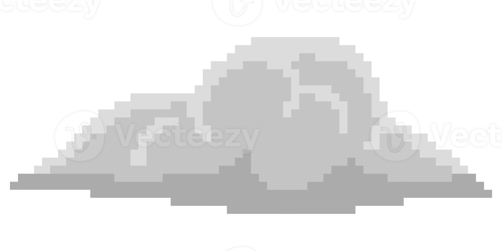 illustration of pixel cloud icon png