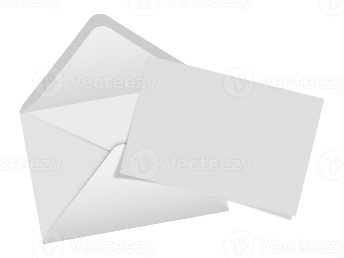 Envelope with blank note png