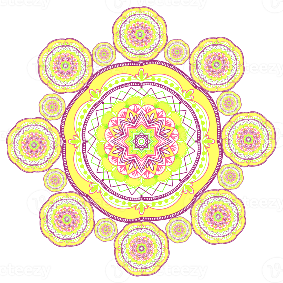 mandala floral ornament png