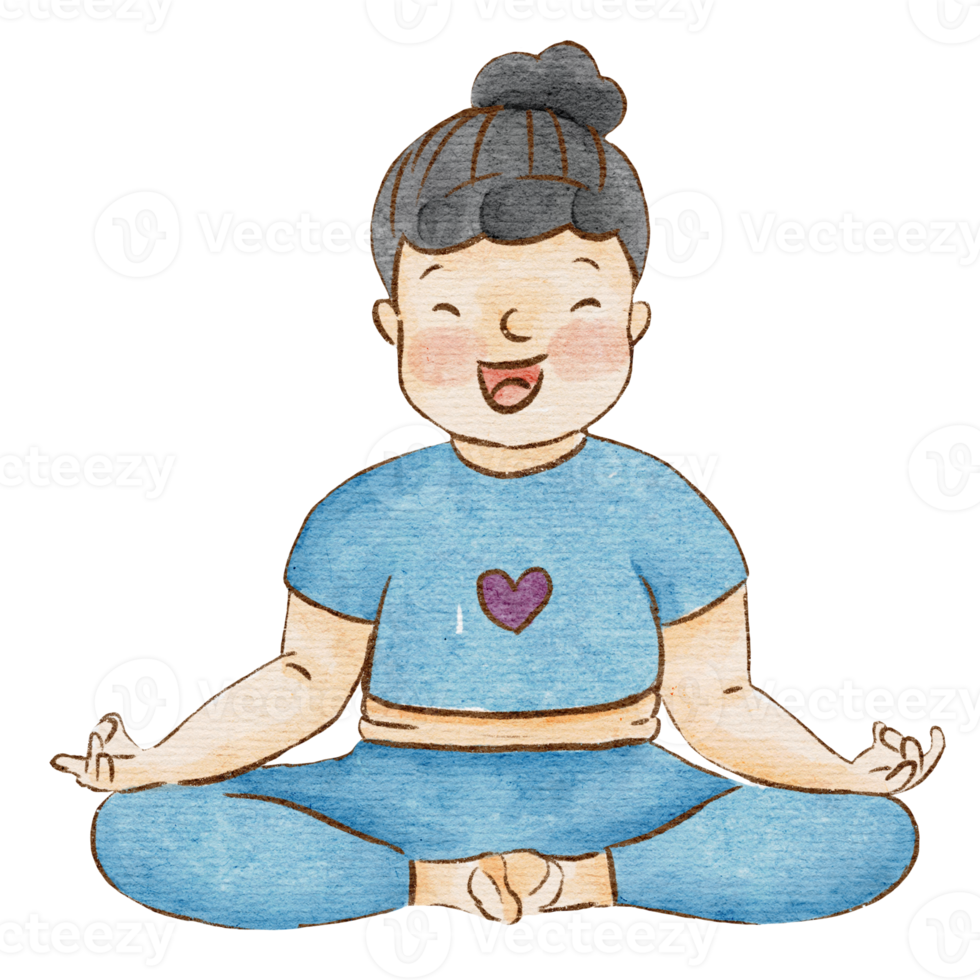 Lotus Pose illustration png