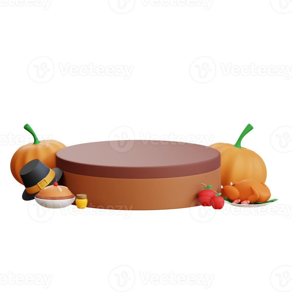 3D Thanksgiving Icon Illustration png