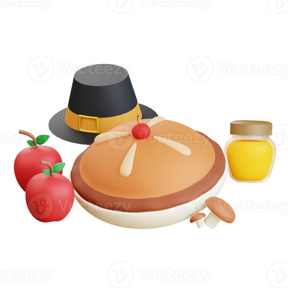 3D Thanksgiving Icon Illustration png