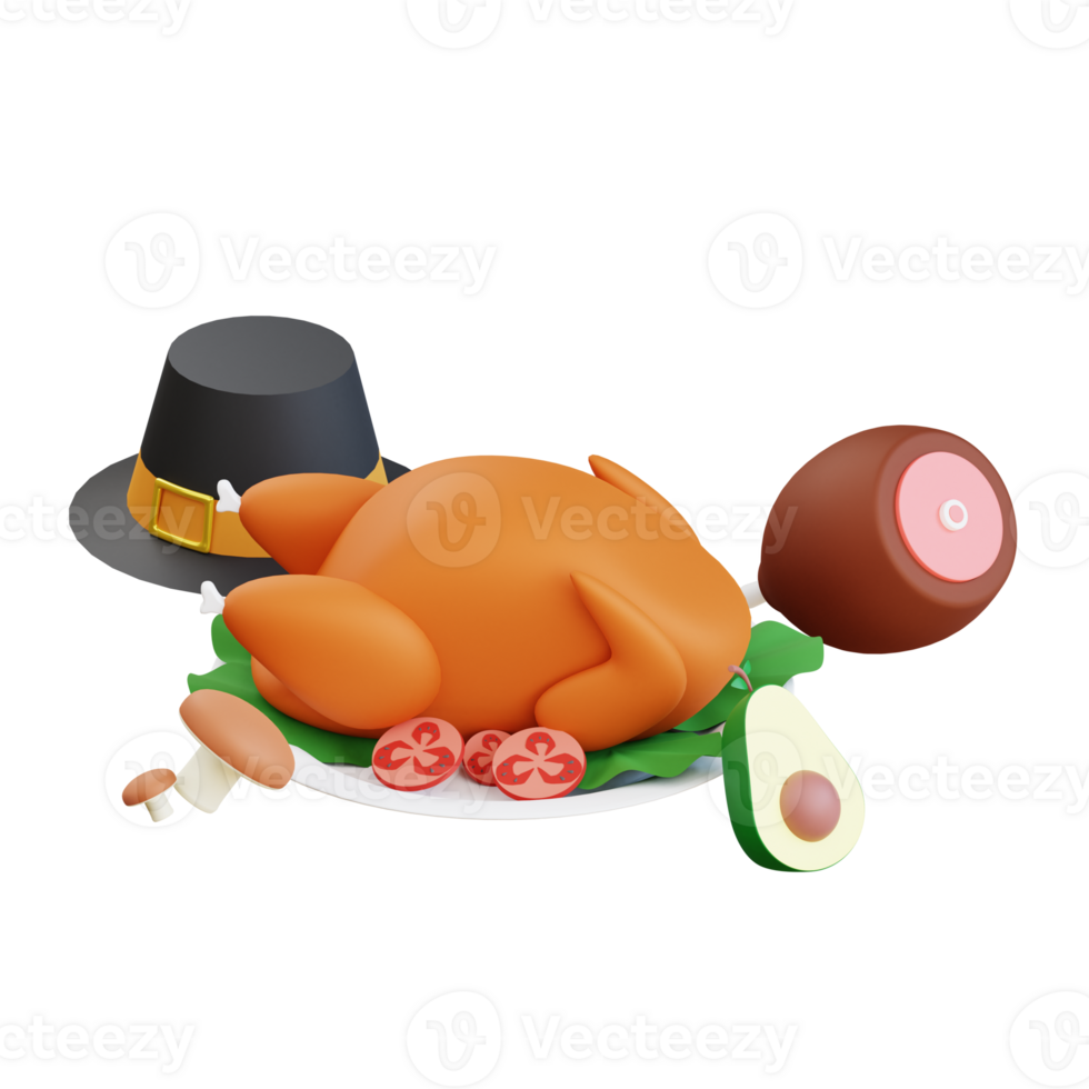 3D Thanksgiving Icon Illustration png