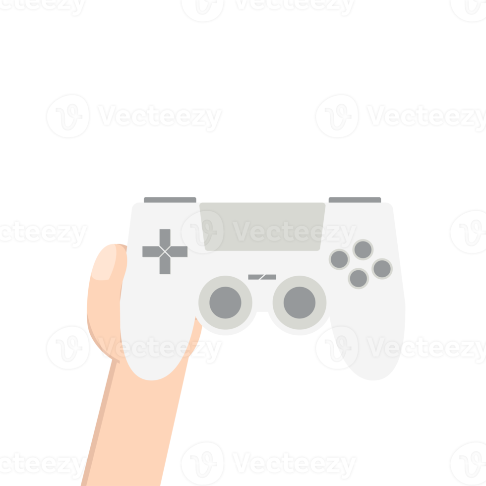 gamer hand holding joystick game controller pad png