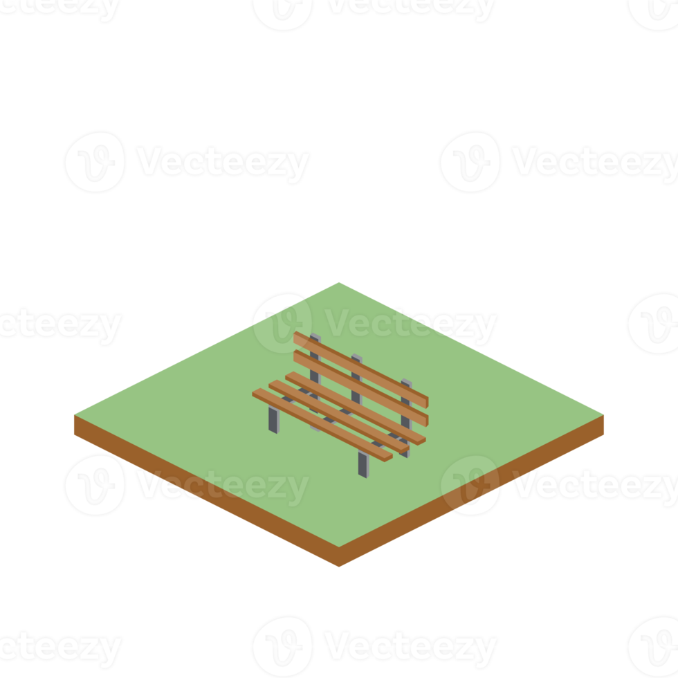 isometrico paesaggio 3d universale scenario collezione impostato png