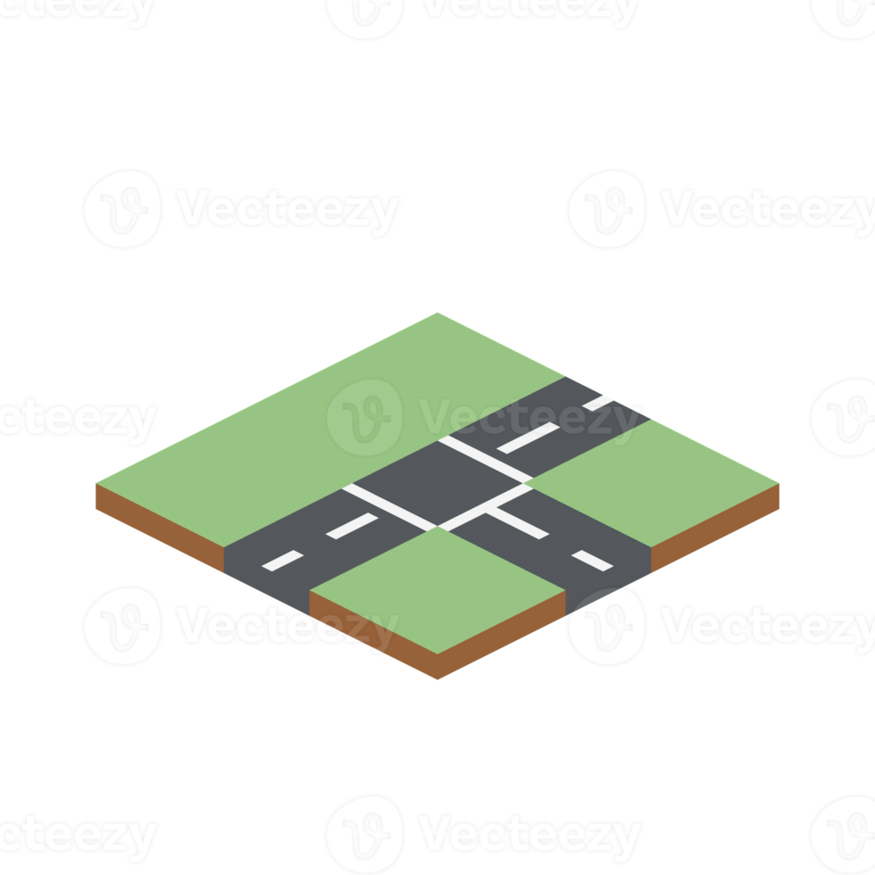 isometric landscape 3d universal scenary collection set png