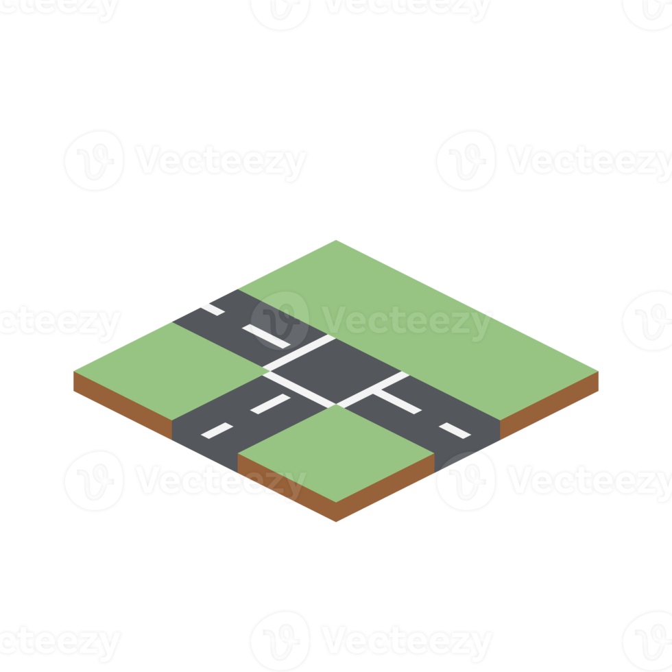 isometric landscape 3d universal scenary collection set png