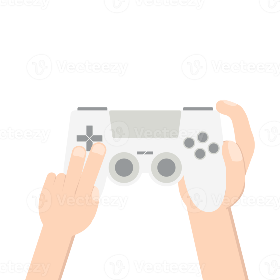 gamer hand holding joystick game controller pad png