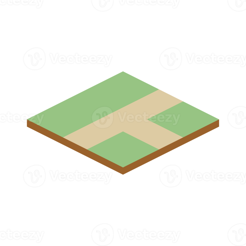 isometric landscape 3d universal scenary collection set png