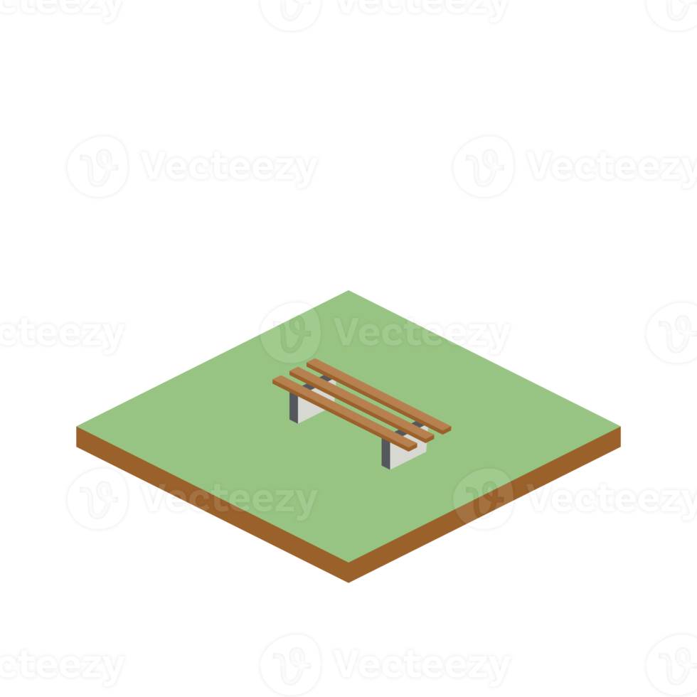 isometrisk landskap 3d universell scenary samling uppsättning png