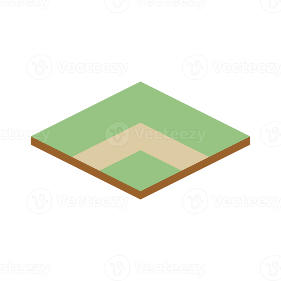 isometric landscape 3d universal scenary collection set png