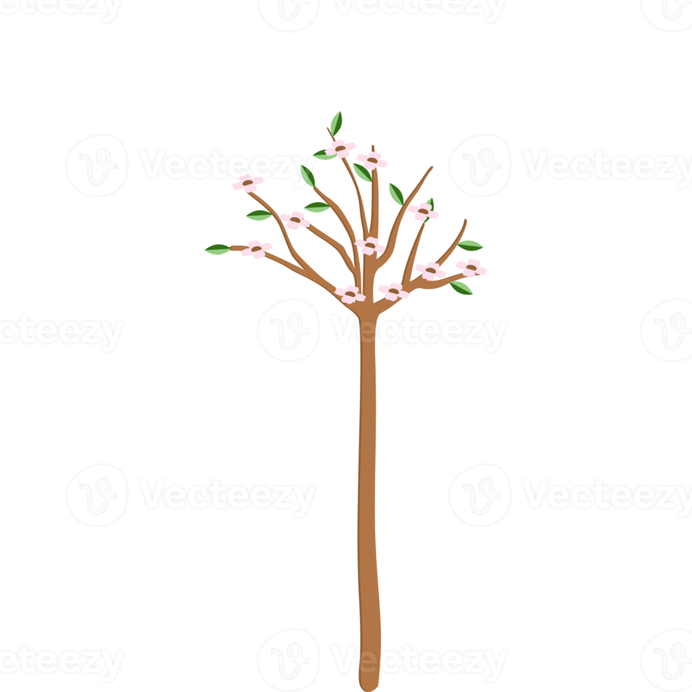 tree flat universal scenery collection set png