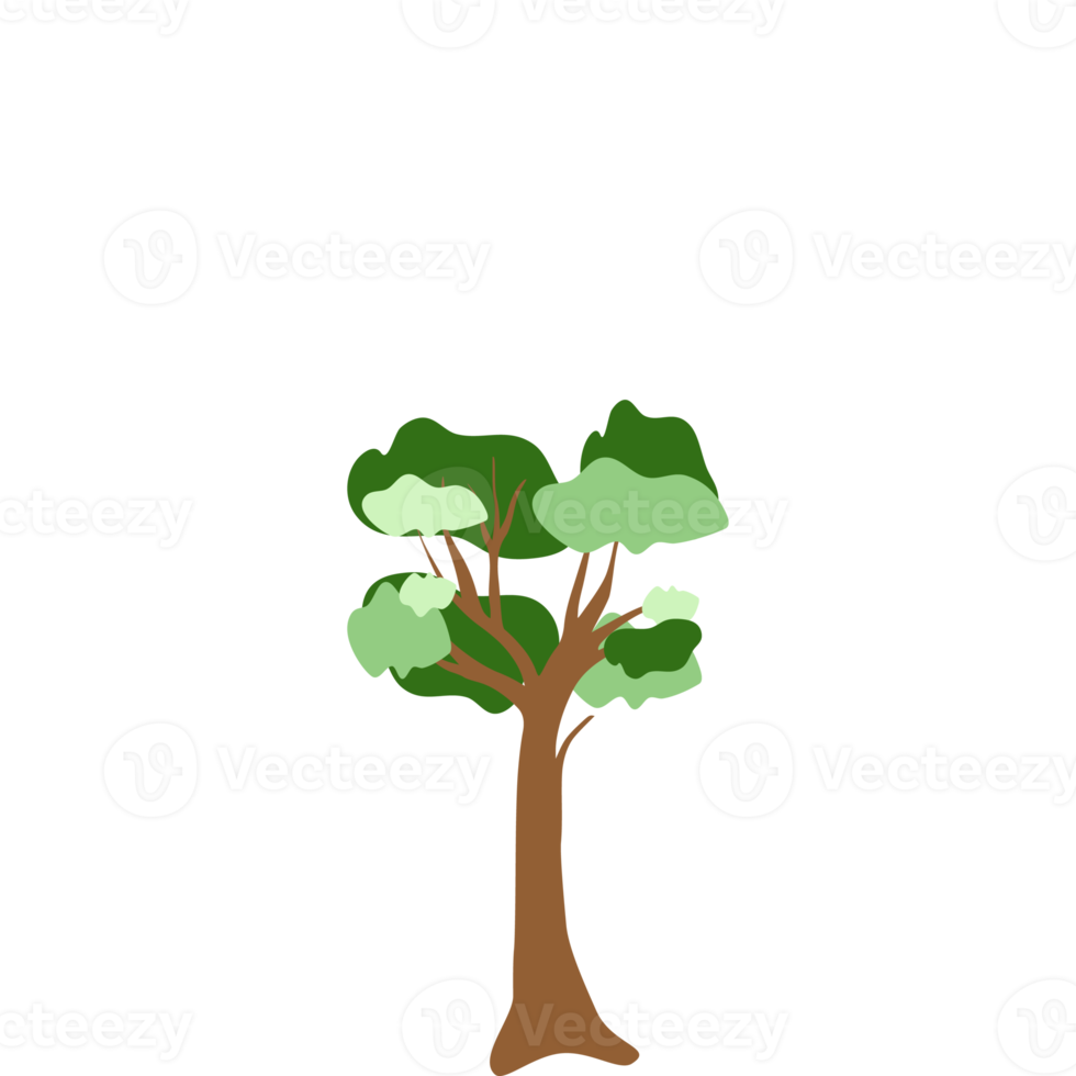 Baum flache universelle Landschaftssammlung png