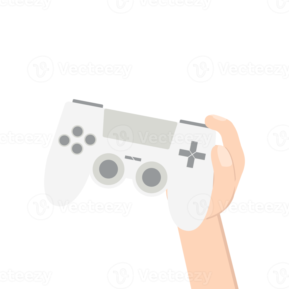 gamer hand holding joystick game controller pad png