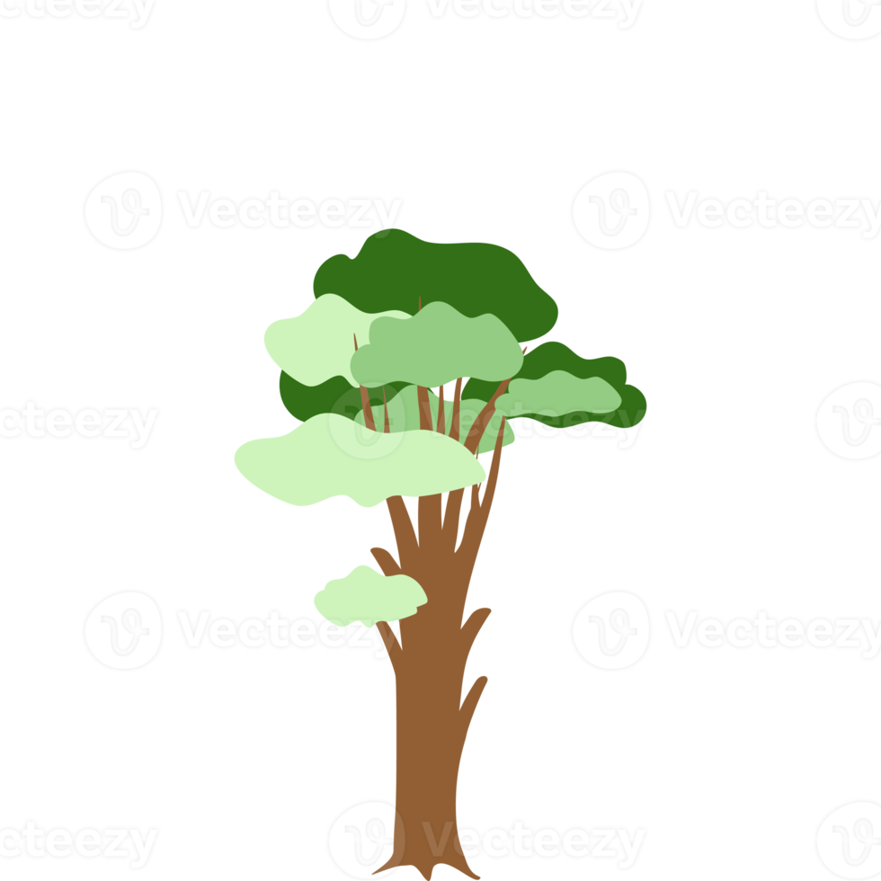 tree flat universal scenery collection set png