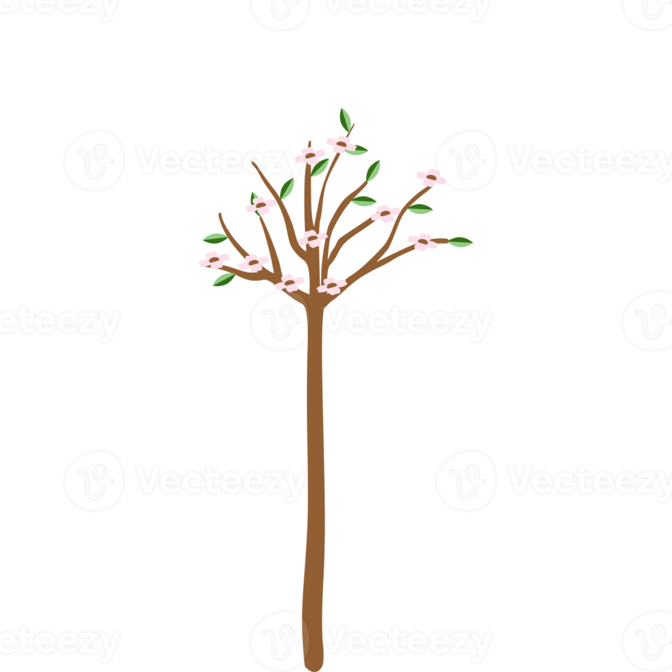 Baum flache universelle Landschaftssammlung png