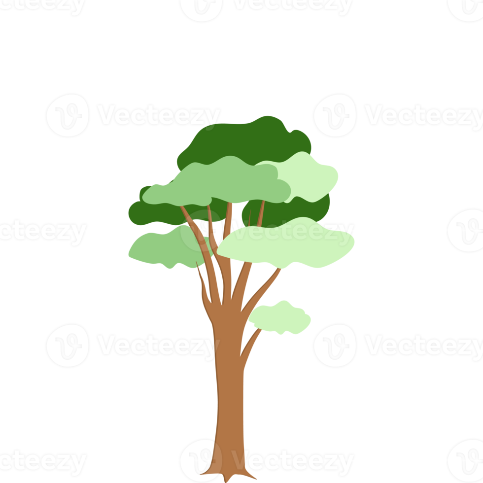 tree flat universal scenery collection set png