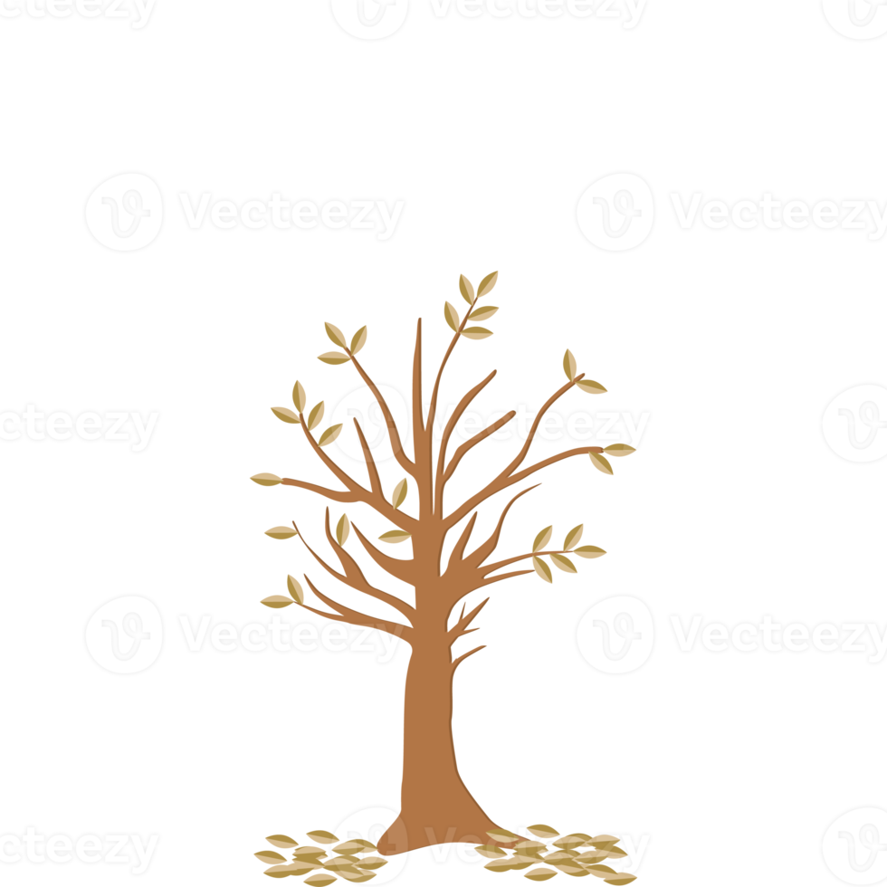 Baum flache universelle Landschaftssammlung png