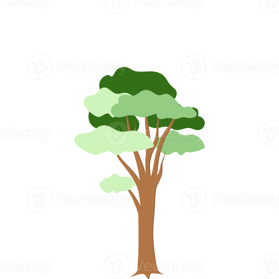 tree flat universal scenery collection set png