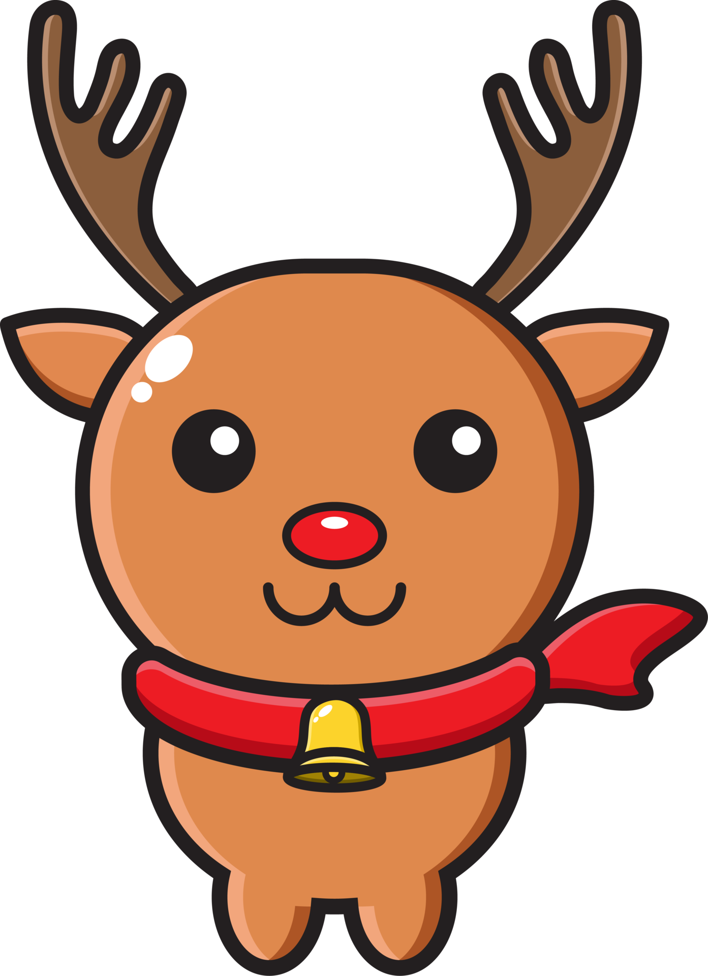 christmas deer ornament cartoon illustration 13443018 PNG