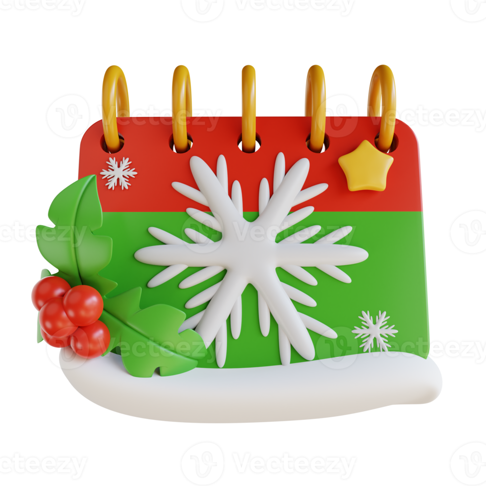 3d Illustration Christmas Calendar 13443079 PNG 3d-illustration-christmas-calendar-13443079-png