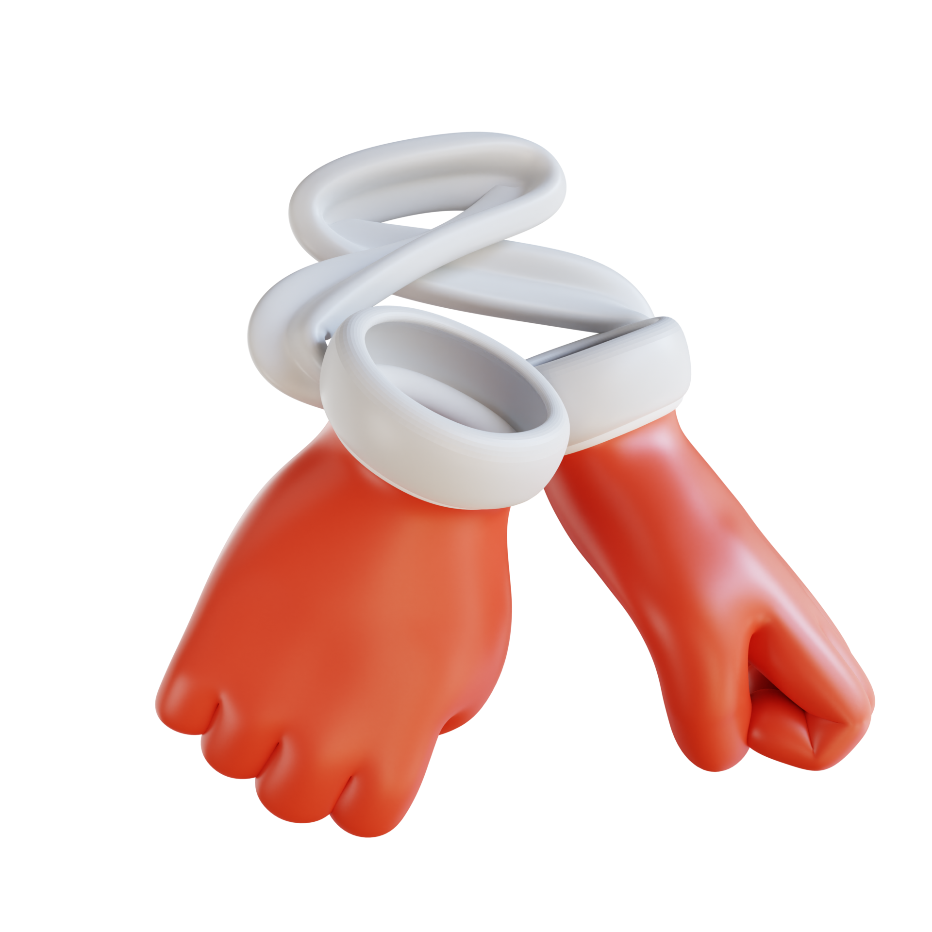 3d illustration Santa Claus gloves ornament 13443116 PNG