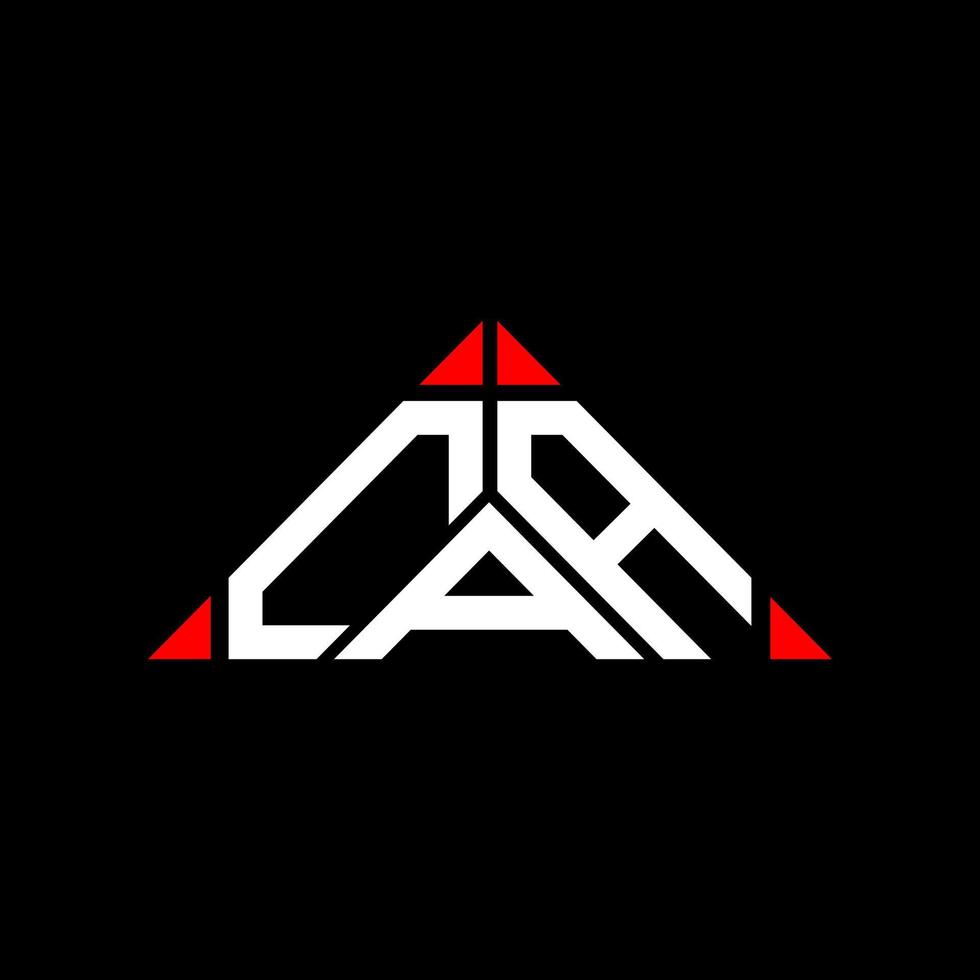 diseño creativo del logotipo de la letra caa con gráfico vectorial, logotipo simple y moderno de caa en forma de triángulo. vector