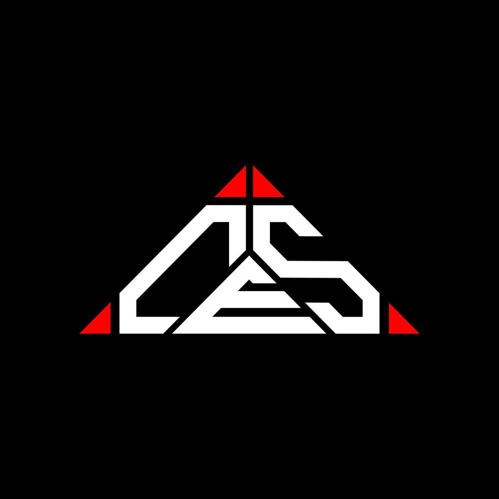 diseño creativo del logotipo de la letra ces con gráfico vectorial, logotipo simple y moderno de ces en forma de triángulo. vector